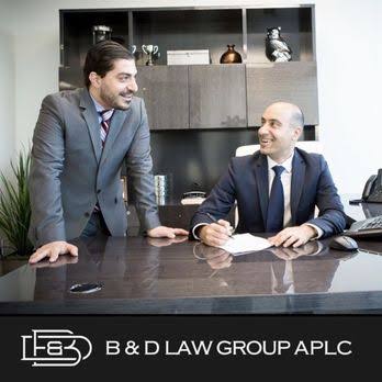 B&D Law Group APLC founding attorneys Michael Geoola and Daniel Geoulla in their Los Angeles office